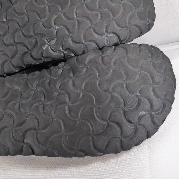 Papillio Birkenstock 38 Tabora Strappy Black Sandals US W 7 245 Pebbled Leather - Picture 9 of 14